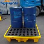 Anti Overflow 4 Drum Spill Pallet 55 Gallon Drum Spill Containment for sale