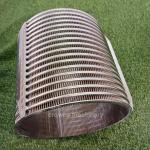 0.2mm Gap Welded Wedge Wire Screen Sieve Pipe Bend Screen Johnson Well Filter for sale