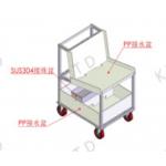 Anti Corrosion Transfer Industrial Trolley Vertical Trolleybus Aluminum Tube for sale