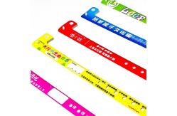 China Disposable Vinyl PVC Wristbands for L-Shaped Park Ticket Identification and Entertainment supplier