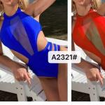 Ladies One Piece Swimsuit Solid Color Factory Direct Supply High Waist  Miss Hard Wearing The New Type for sale