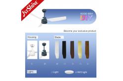 China ODM 220 - 240V Remote Control ABS Ceiling Fan For Living Room supplier
