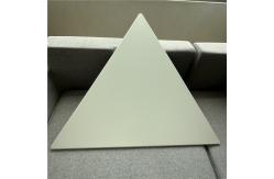 China Perforated Acoustic Triangular Aluminum Lay In Ceiling Panel 1000x1000x1000MM supplier