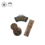 Zinc Alloy Adhesive Embossed Metal Nameplates Sticker Label Multipurpose for sale