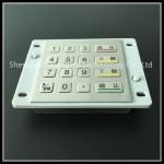 Industrial Metal Embedded Keyboard 16 Buttons Type , Custom Font Keyboard for sale