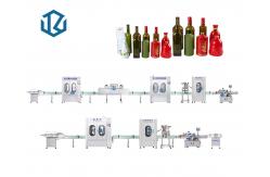 China Vial Vodka Wine Alcohol Rinsing Capping Bottle Filling Line supplier