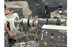 China Polyethylene Customizable Plastic Pipe Extrusion Line OMRON Temperature Controller supplier