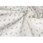 Heavy Vintage Eyelet 100% Cotton Lace Fabric Wholesale By The Yard for sale