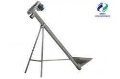 China Automatic Pellet Inclined Screw Conveyor Screw Feeding Machine For Grains Paddy supplier