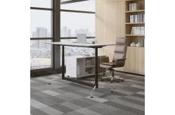 China Electric Height Adjustable Office Table Wood Standing Desk With Drawers supplier