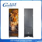 Indoor Full Color Poster LED Display P1.86 Floor Standing Digital Poster LED Screen for sale