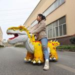 Shopping Mall Center Animatronic Electric Dinosaur Ride for Dino World for sale