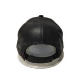 Genuine Leather Material Custom Baseball Hats For Man Common Fabric