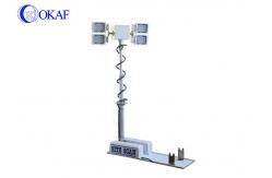 China Mobile LED Night Scan Light Tower , 1.8m Vehicle Mounted Light Tower Mast supplier