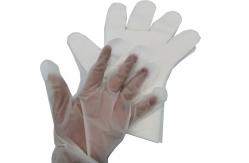 China Ivory White Compostable Food Prep Gloves ASTM D6400 For Food Handling supplier