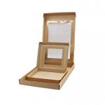 kraft paper Shoe Packaging Box Shipping Mailer Box With Pvc Window for sale