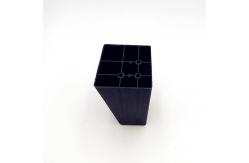 China 100mm High Square Plastic Sofa Legs With Strong Load - Bearing Capacity supplier