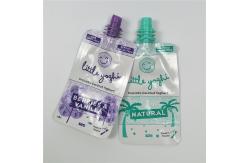 China Custom Printed Spout Pouch Packaging , Clear Liquid Spout Bags Reusable For Drinks supplier