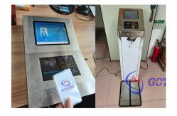 China 8 Inch LCD Display Esd Equipment With RFID Reader Wristaband And Foot Pedal supplier