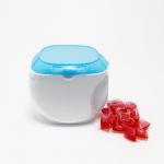 Square PET Plastic Washing Beads Packaging Storage Jar With PP Cap for sale