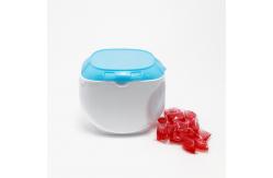 China Square PET Plastic Washing Beads Packaging Storage Jar With PP Cap supplier