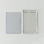 Clear Rigid toploaders UV Protection Magnetic Card Holder 35pt for sale