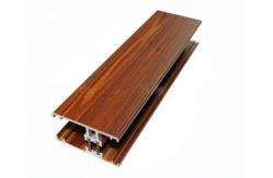 China Professional Customized Screen 28 Casement Window Aluminium Profile Wood Finish supplier