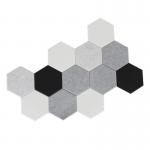 Sound Absorbing Hexagonal Acoustic Panels 9mm 1000gsm for sale