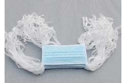 China Earloop White Disposable Face Mask 3 Ply With Easy Adjustable Elastic supplier