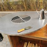 INTERTEK Outside Corten Steel Fire Pit Outdoor Barbecue Grill weather resistance for sale