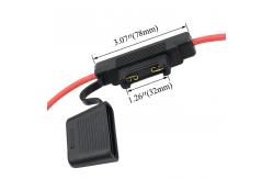 China APX Maxi Blade Fuse Holders / 8 Awg Inline Fuse Holder PVC Splashproof supplier