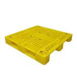 Yellow Plastic Pallets 110x110cm Plastic Storage Pallets Euro Style for sale