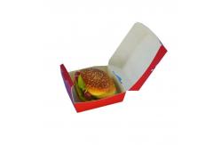 China Customized fast food box hamburger box eco-friendly and biodegradable white cardboard packaging supplier