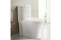 China Floor Mounted Elongated Bathroom Toilets With Clean Lines And Low Profile supplier