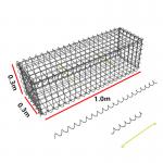 Ecological Galvanized 1x0.3x0.3m Gabion Welded Wire Mesh for sale