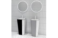 China rectangular Sanitary Ware Basin Pedestal For Bathroom Hotel Home supplier