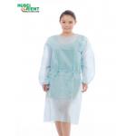 Single Use 25G/M2 Polypropylene Nonwoven Isolation Gown With Elastic Wrist