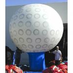 Giant Inflatable Golf Ball/ Inflatable Golf Ground Balloon both side red logo for sale