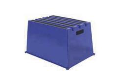 China Polyethylene Safety Plastic Single Step Stool Non Slip Stackable supplier