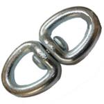 0.3T - 6T Marine Rigging Hardware Double Round Eye Swivel Zinc Plated