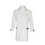 180 GSM Polyester 65% Cotton 35% Long Sleeve Nurse Uniform Navy Contrast White for sale