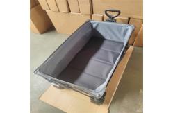 China Custom Fabric PU Wheel Camping Outdoor Folding Hand Pull Cart Wagon supplier