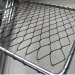 SS316 Inox Wire Net Ferrule Flexible Stainless Steel Cable Mesh For Railings