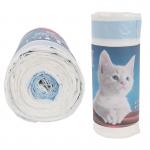 Biodegradable Drawstring Cat Litter Box Liner , 0.013-0.015mm Cat Litter Waste Bags for sale