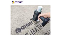 China Black Ink Hand Inkjet Printer 32 Dot Cement Batch Code Printing supplier