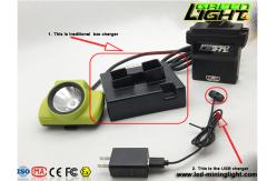 China 25000lux 530LUM 2.96W Cordless Miners Cap Lamp Oled Screen supplier