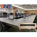 Motorized Rotatable Conference Table Outlet Box Overturn Angle 180 Degree
