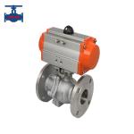 General Industrial Applications 18 Months Pneumatic Flanged Ball Valve for sale