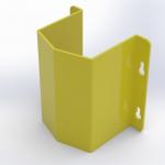 Yellow Galvanised Pipe Protectors Hardware Fabrication Pipe Protection Guard