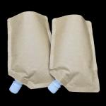 Biodegradable Foil Custom Printed Stand Up Pouches Waterproof Liquid Kraft Paper Spout Pouch